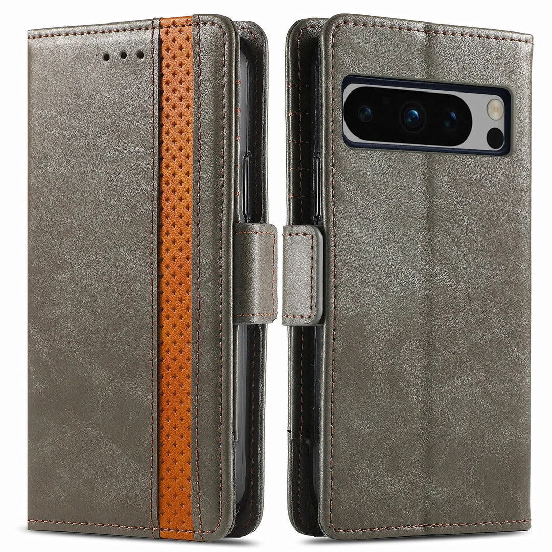 Premium Leather Case with Multifunction Wallet For Google Pixel 8 Series - The Pixel Store