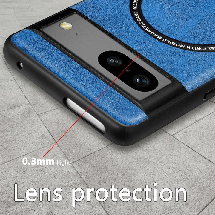 Magnetic Leather Wireless Charging Case For Google Pixel 8 Series - The Pixel Store
