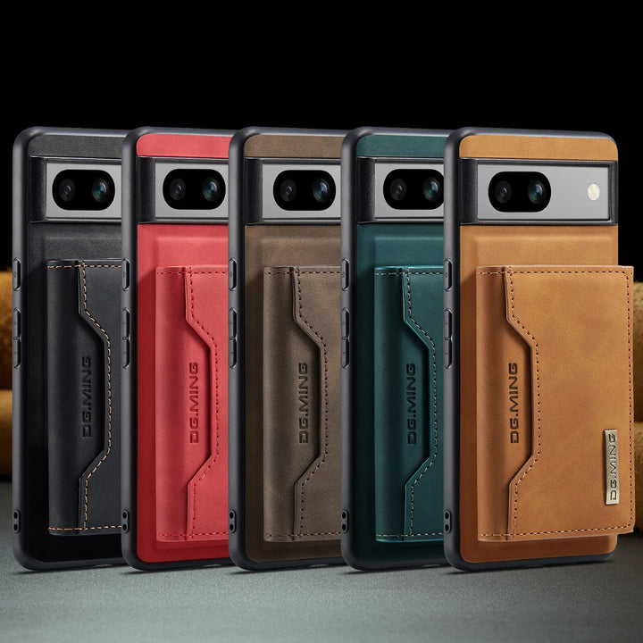 Detachable Magnetic Wallet Cards Solt Leather Case for Google Pixel 8 Series - The Pixel Store