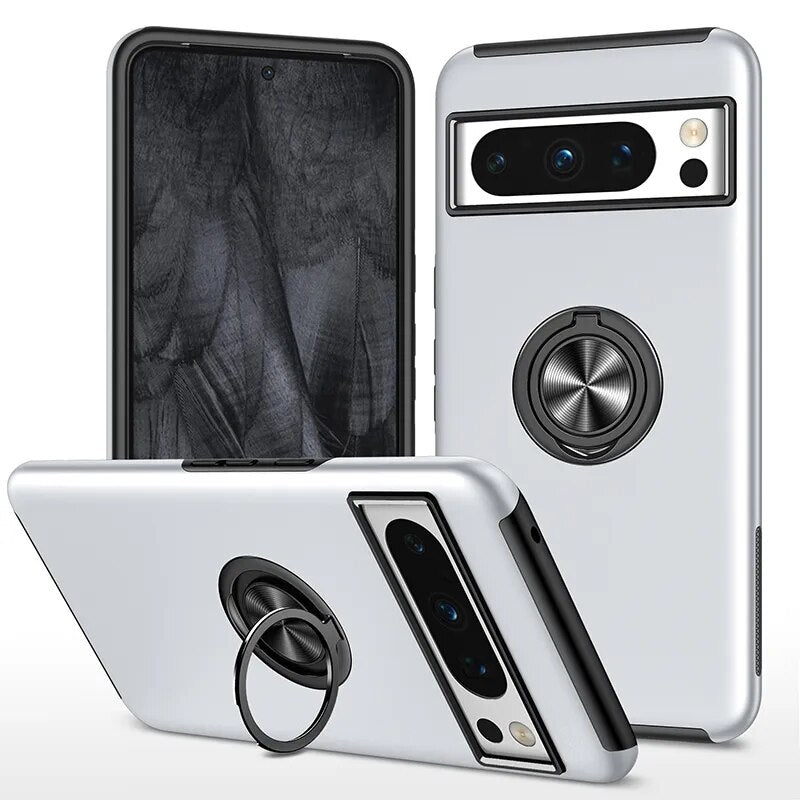 Armor Shockproof Case with Ring Stand For Google Pixel 8 Series - The Pixel Store