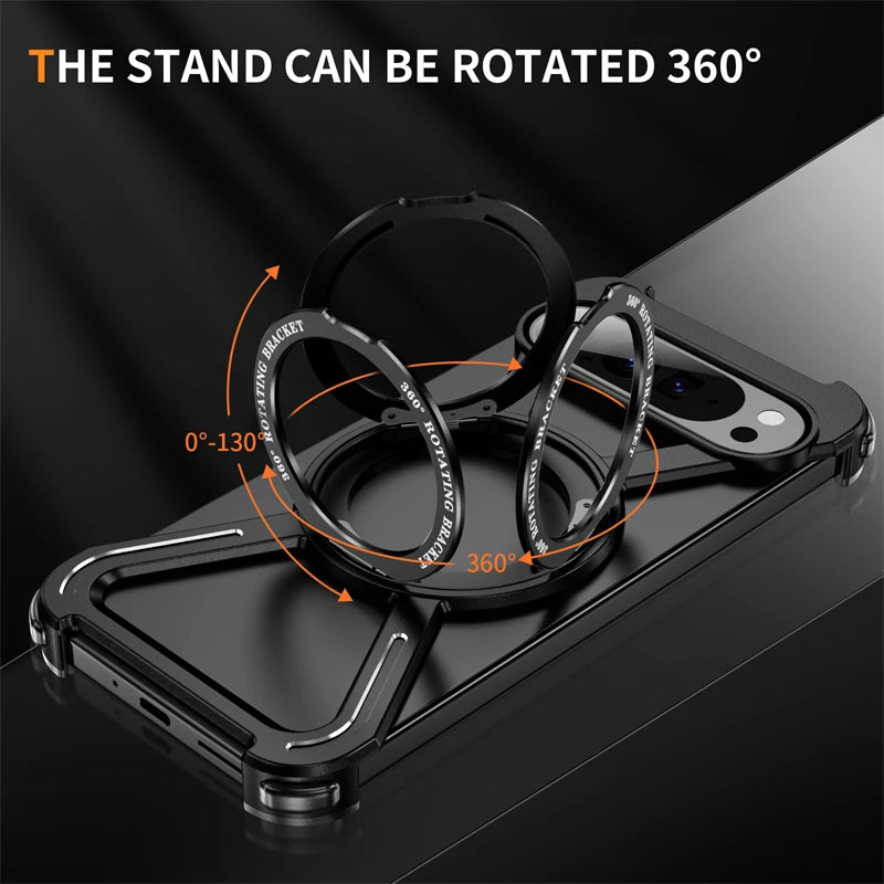 Metal Ring Kickstand Case