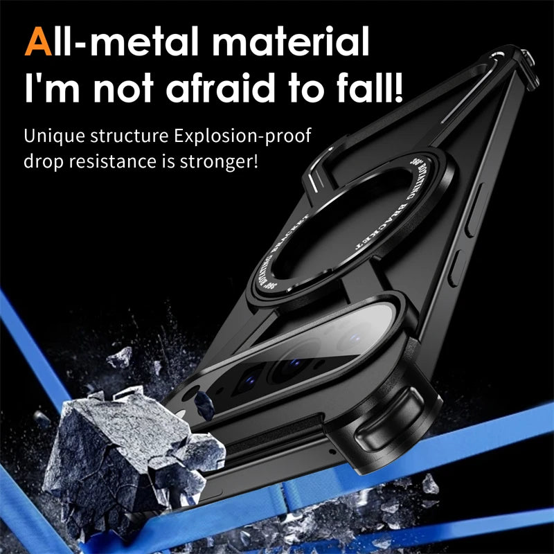 Metal Ring Kickstand Case