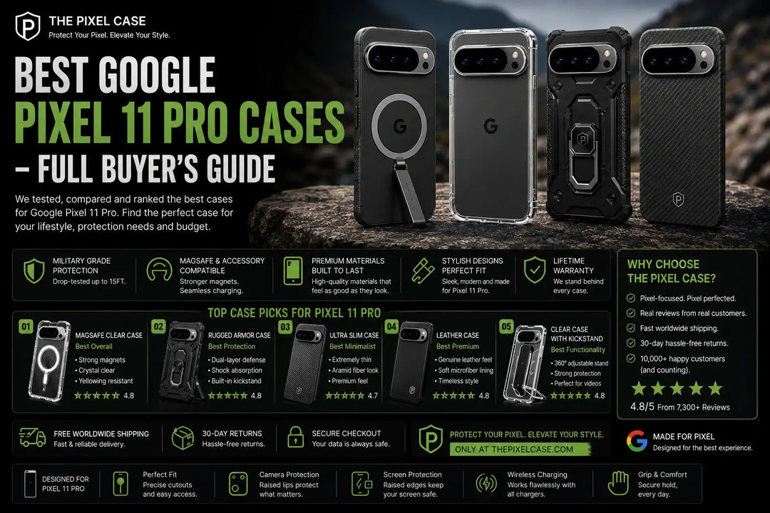 Best Google Pixel 11 Pro Cases in 2026 – Full Buyer's Guide