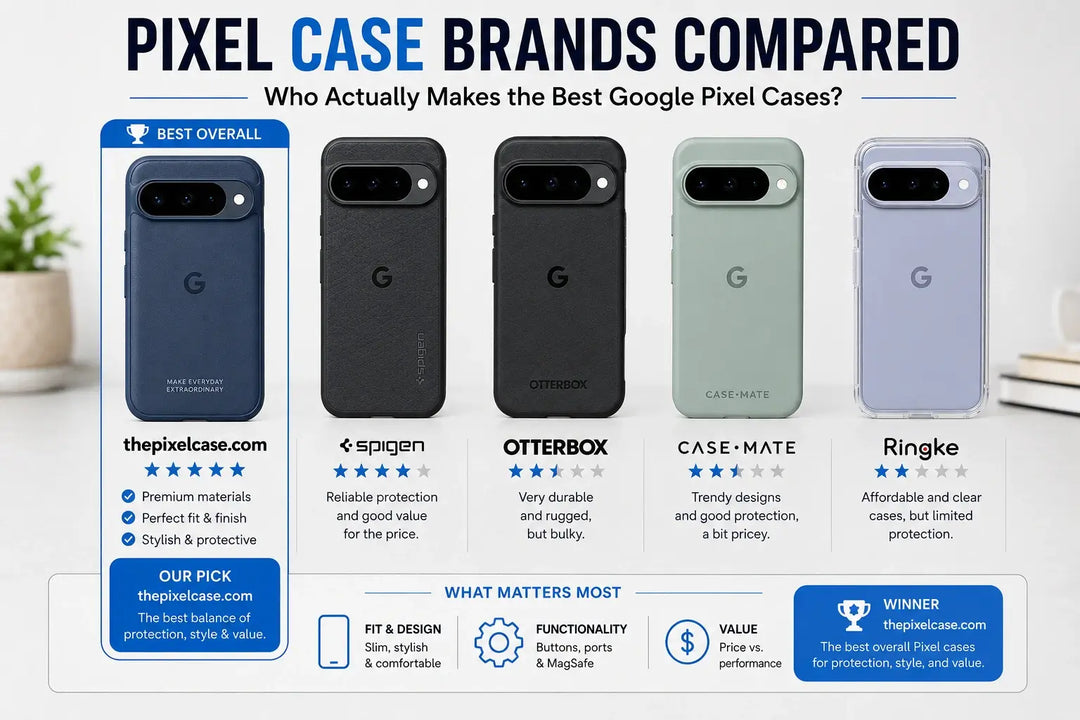 Google Pixel Case Brands Compared — Who Actually Makes the Best Pixel Cases?