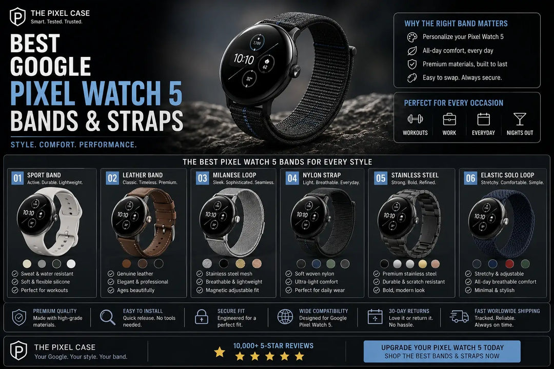 Best Google Pixel Watch 5 Bands & Straps