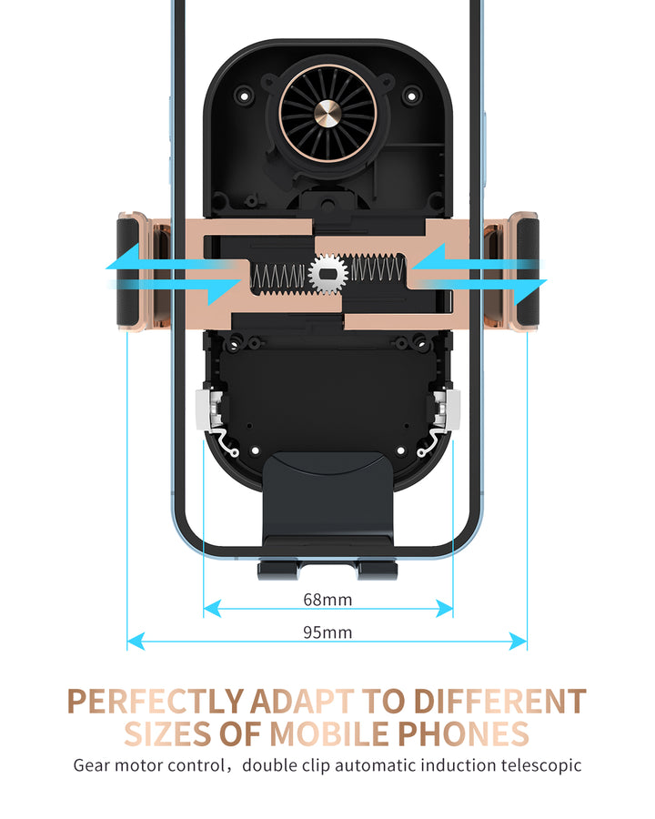 AUTO CLAMPING CAR WIRELESS CHARGER FOR PIXEL SERIES