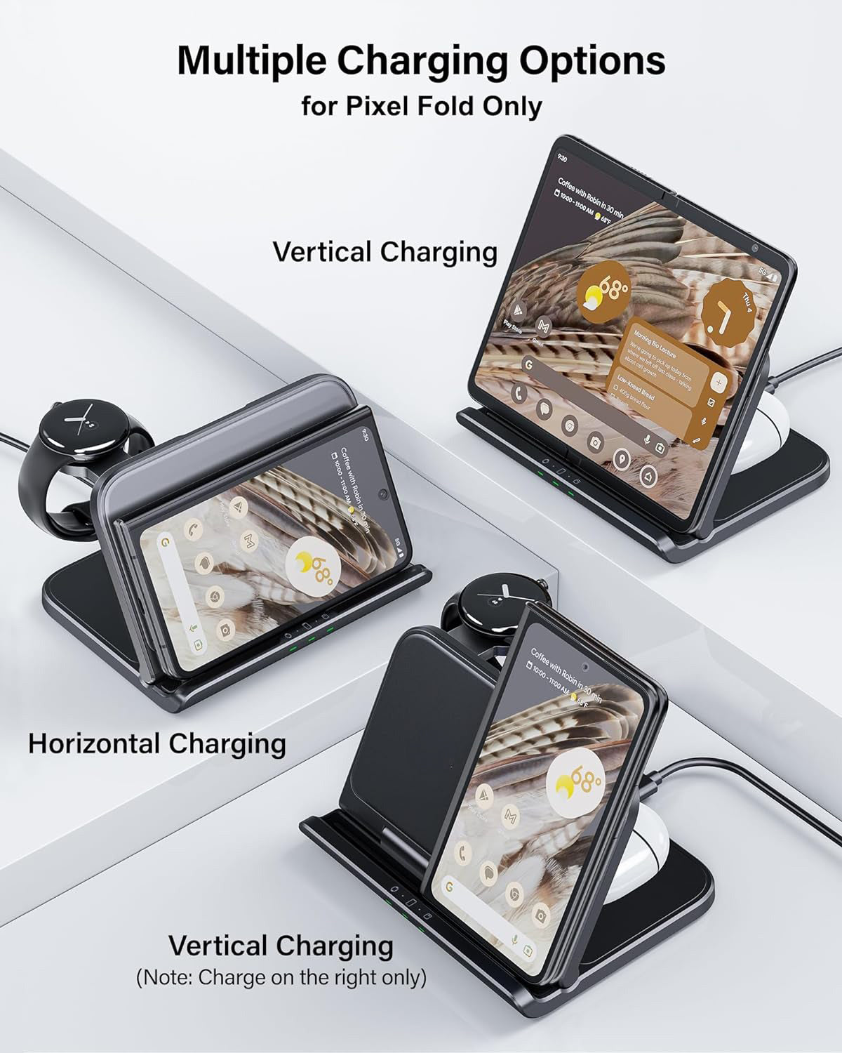 3 In 1 Fast Wireless Charger for Google Pixel Fold Series – The
