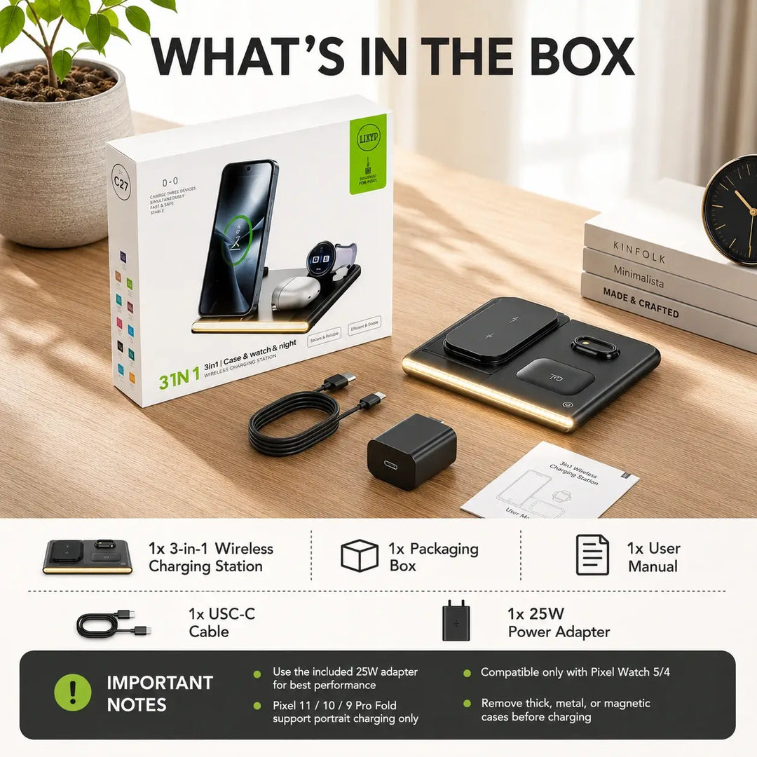 3-in-1 Wireless Charging Station For Pixel Series