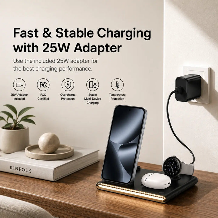 3-in-1 Wireless Charging Station For Pixel Series