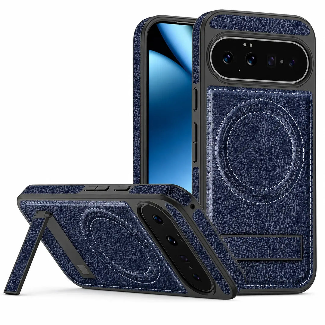 Magnetic Leather Kickstand Case For Pixel Series