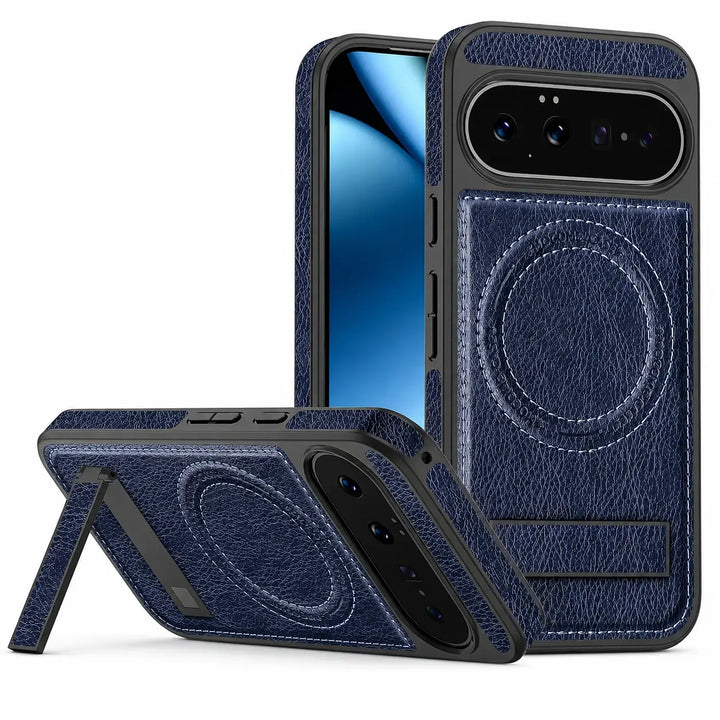 Magnetic Leather Kickstand Case For Pixel Series