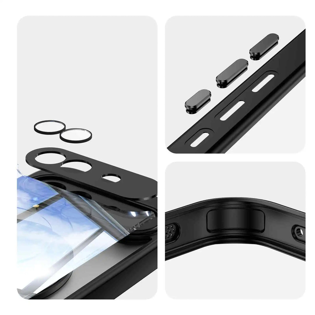 Magnetic Ring Clear Case with Stand For Pixel Series