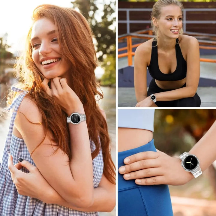 Clear Shockproof Strap Case for Pixel Watch