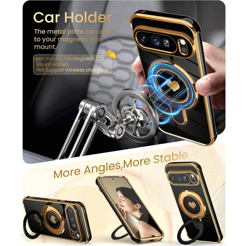 Heart Ring Stand Case for Google Pixel Series
