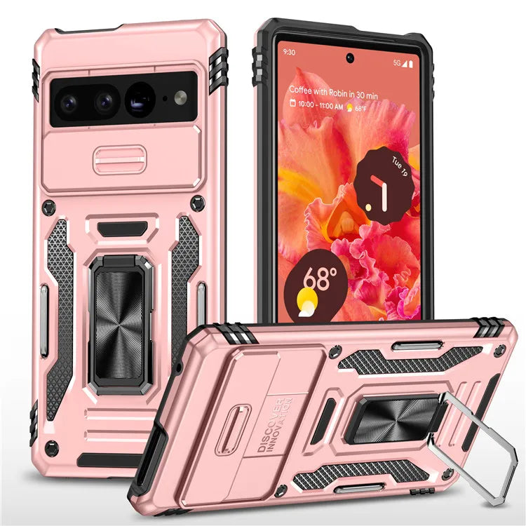 Rugged Armor Case with Camera Cover & Kickstand