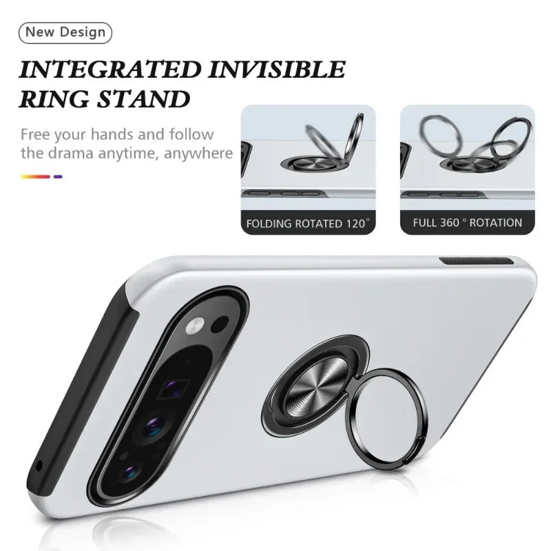 Magnetic Ring Stand Shockproof Case