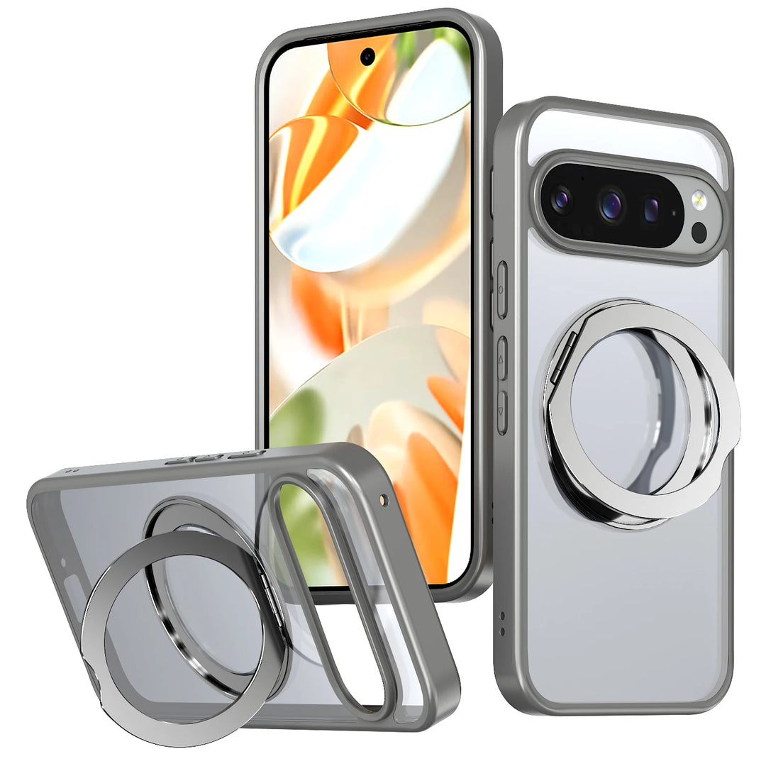 Clear Magnetic Ring Kickstand Case
