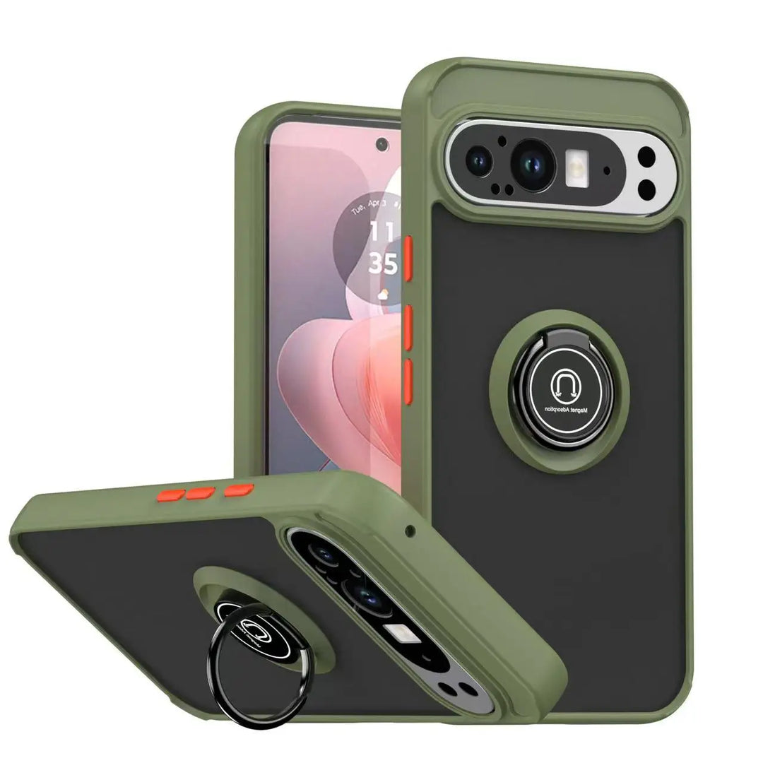 Shockproof Ring Case with Kickstand