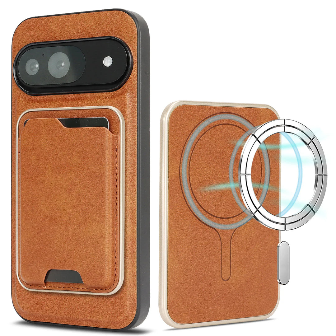 2 in1 Magnetic Leather Wallet Case - The Pixel Store