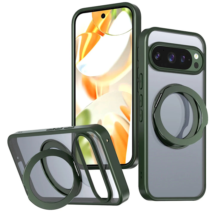 Clear Magnetic Ring Kickstand Case