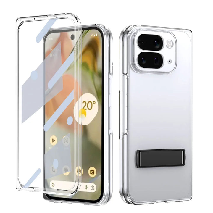 Clear Kickstand Case with Alloy Bracket