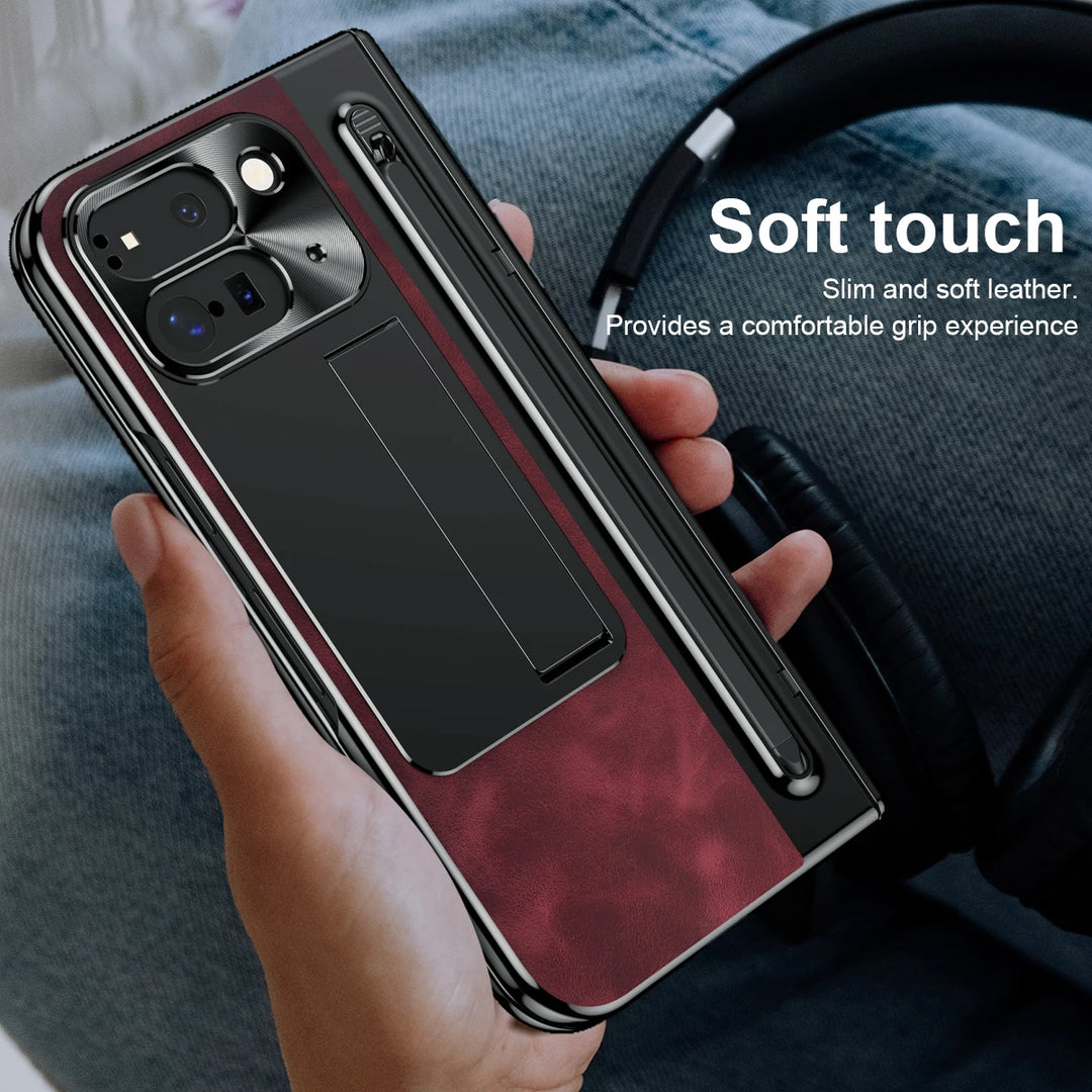 Leather Case With Pen For Pixel 10 Pro Fold - The Pixel Store