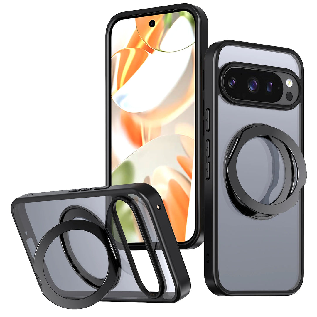 Clear Magnetic Ring Kickstand Case