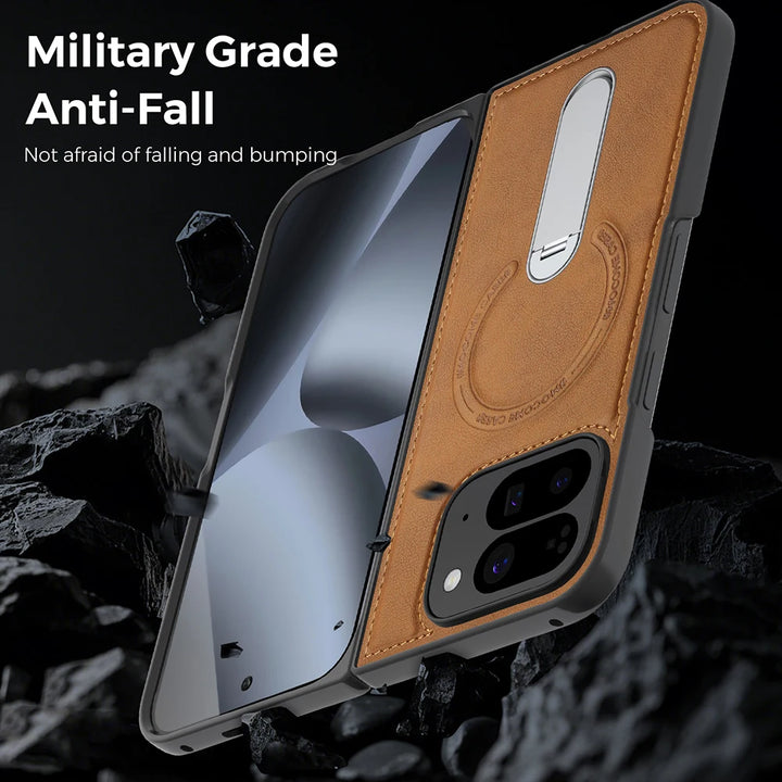 Magnetic Leather Case with Stand For Pixel Fold