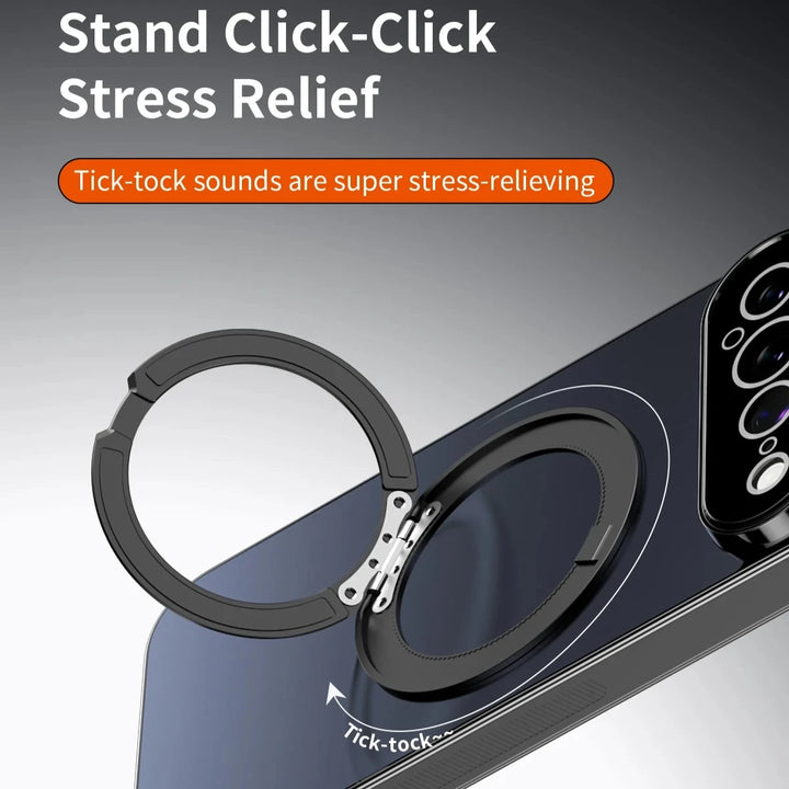 Magnetic Ring Stand Case with Camera Protection