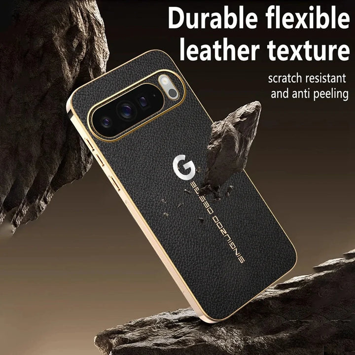Luxe Leather Armor Case For Google Pixel