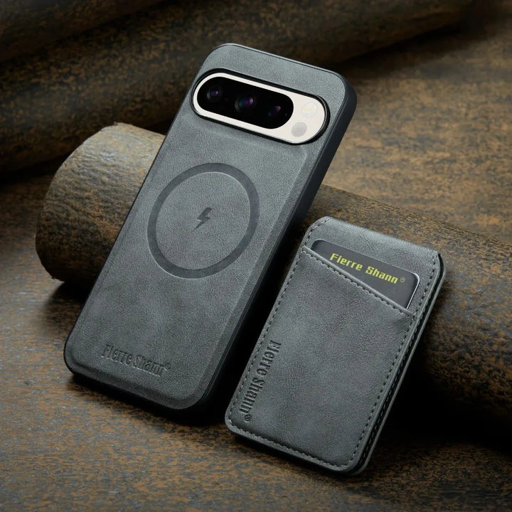 Detachable Leather Wallet Case For Pixel Series