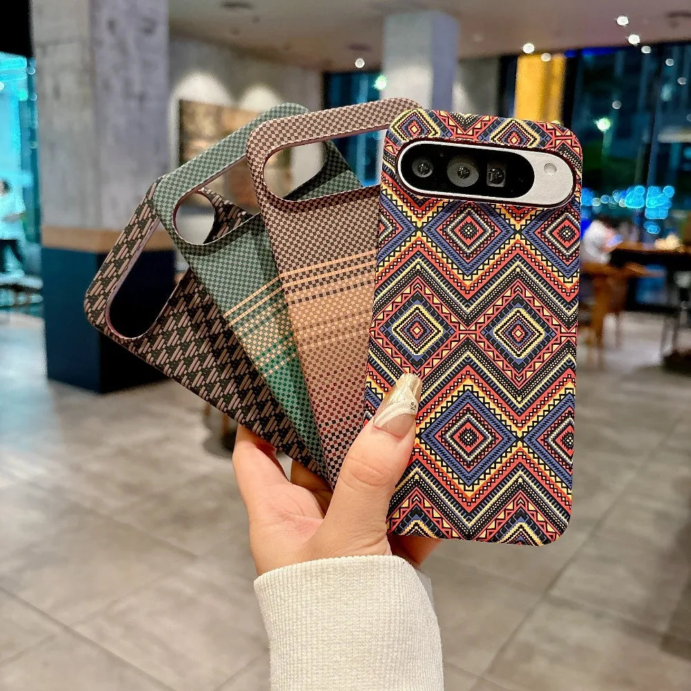 Carbon Fibre Texture Magnetic Case For Google Pixel