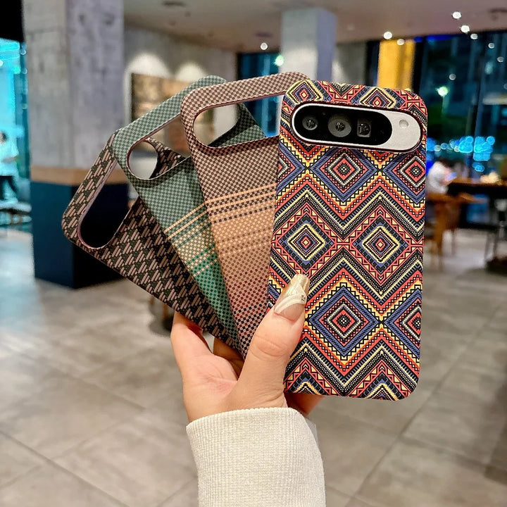 Carbon Fibre Texture Magnetic Case For Google Pixel