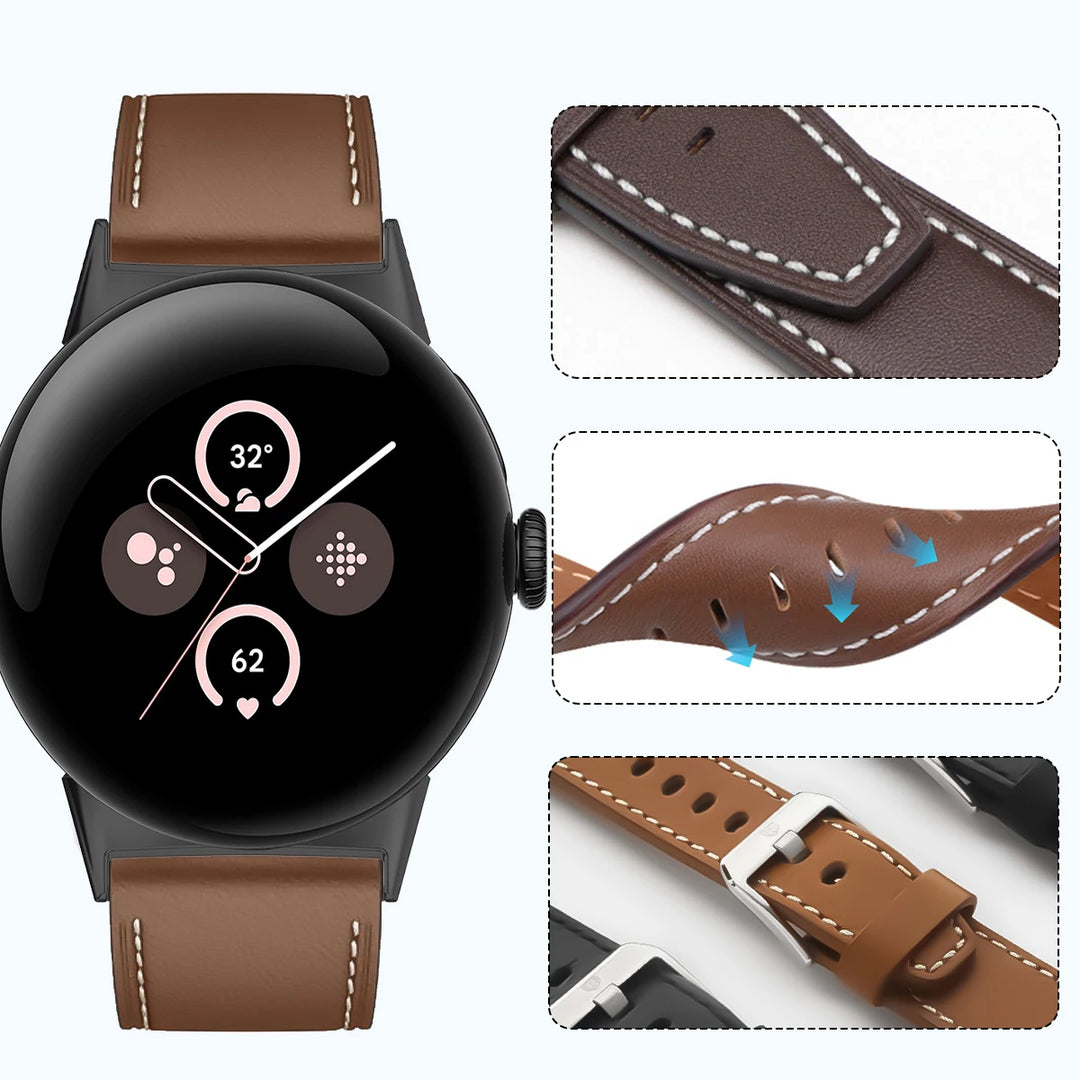 Premium Leather Band for Pixel Watch 4