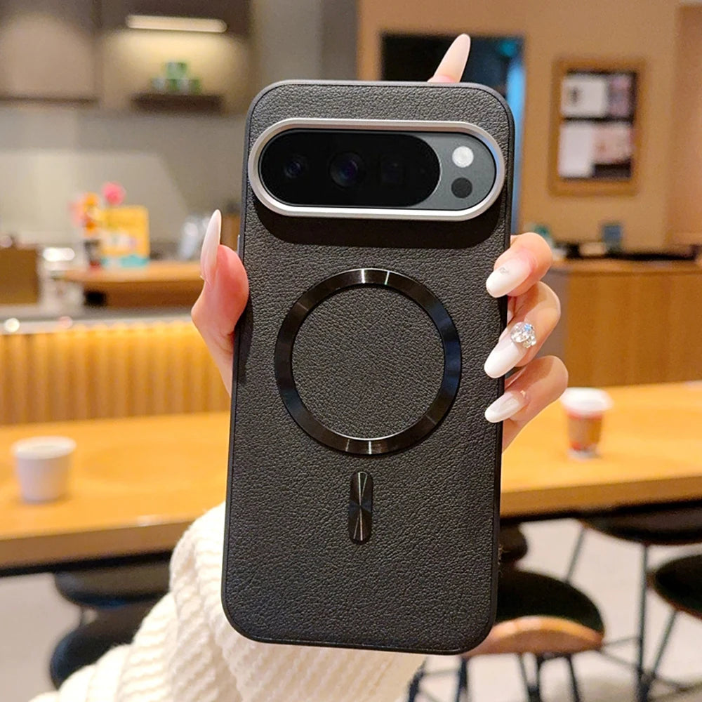 Shockproof Magnetic Leather Ring Case For Pixel Series