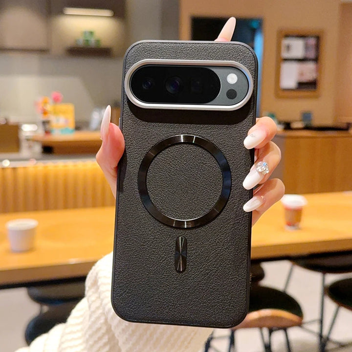 Shockproof Magnetic Leather Ring Case For Pixel Series