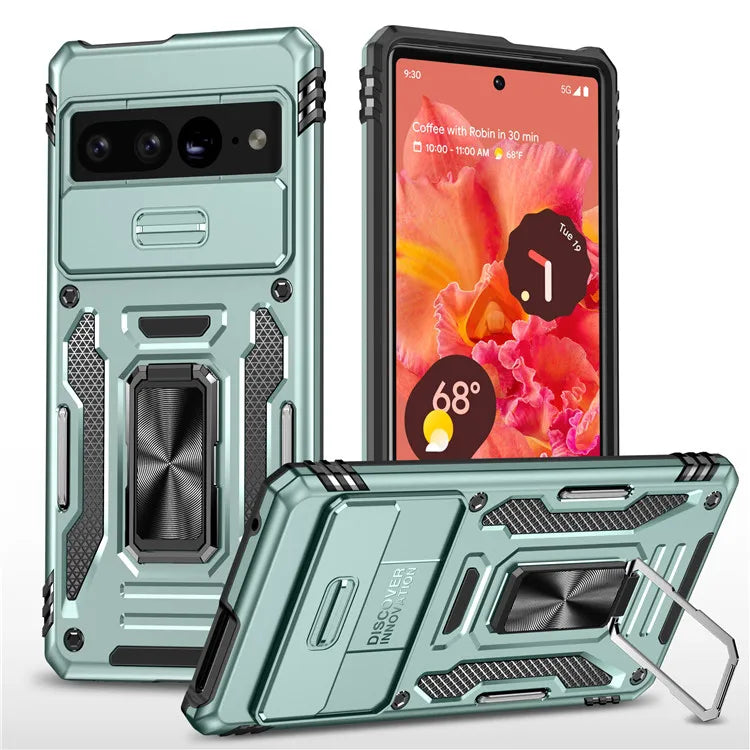 Rugged Armor Case with Camera Cover & Kickstand