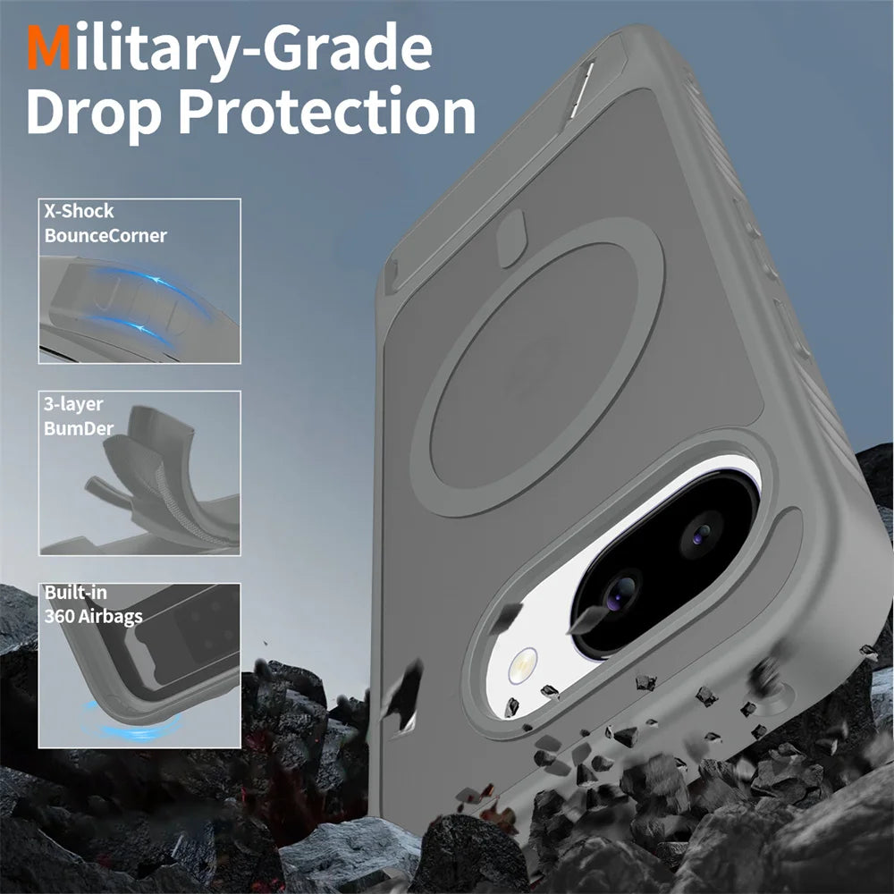 Magnetic Kickstand Armor Case For Pixel 10a