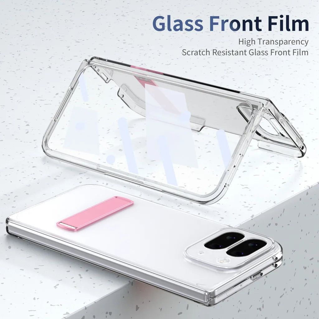 Clear Kickstand Case with Alloy Bracket