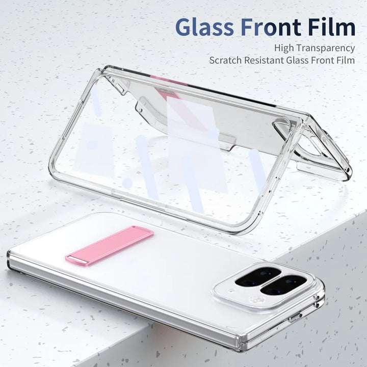 Clear Kickstand Case with Alloy Bracket