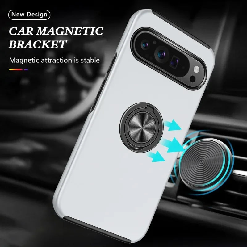 Magnetic Ring Stand Shockproof Case
