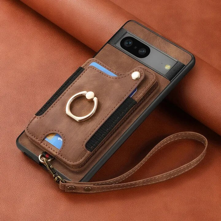 Luxury Leather Case with Stand For Google Pixel 8 Series - The Pixel Store