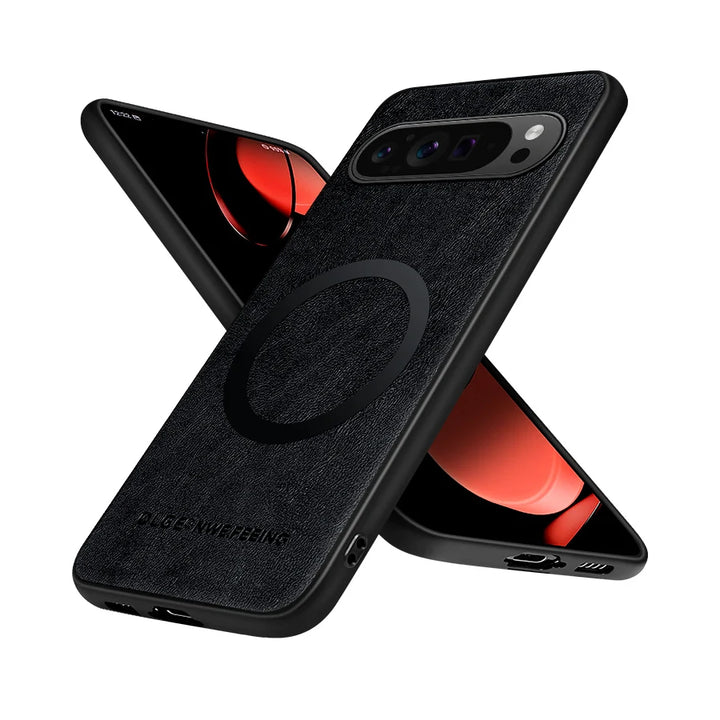 Anti-Fingerprint Leather Magnetic Case