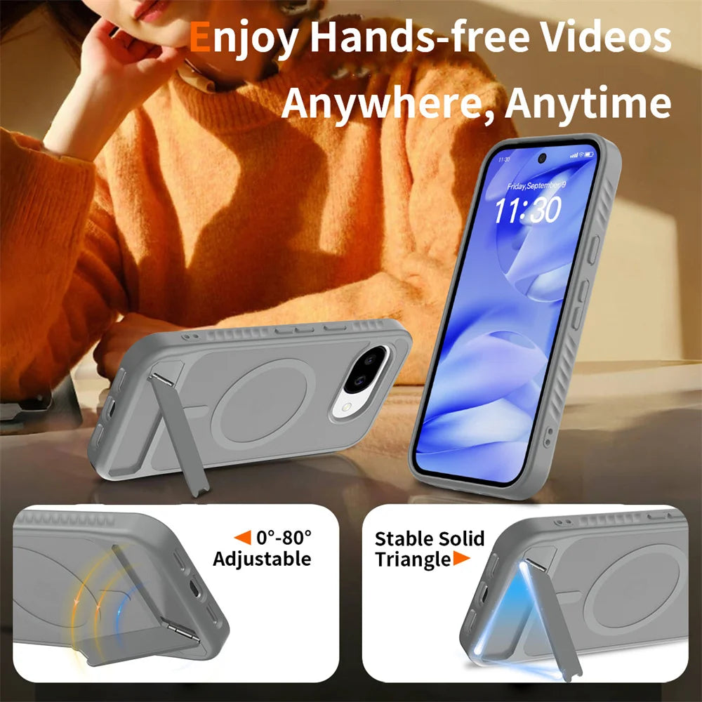 Magnetic Kickstand Armor Case For Pixel 10a