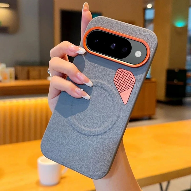 Leather Grip MagSafe Case