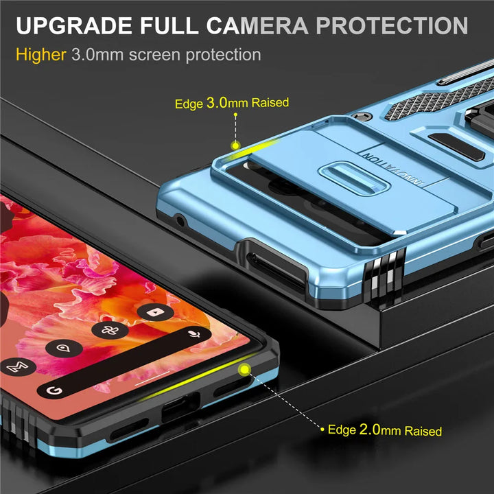 Rugged Armor Case with Camera Cover & Kickstand