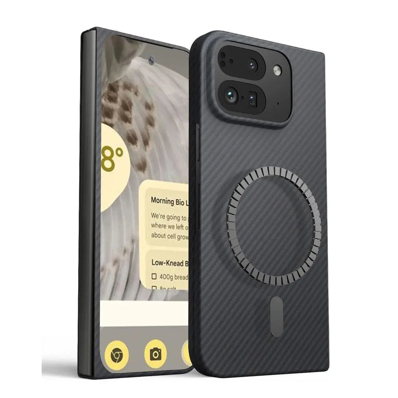 Slim Magnetic Carbon Fiber Case for Pixel 9 Pro Fold