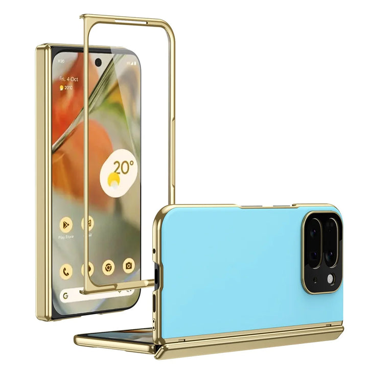 Magnetic Hinge Protection Case with Tempered Glass
