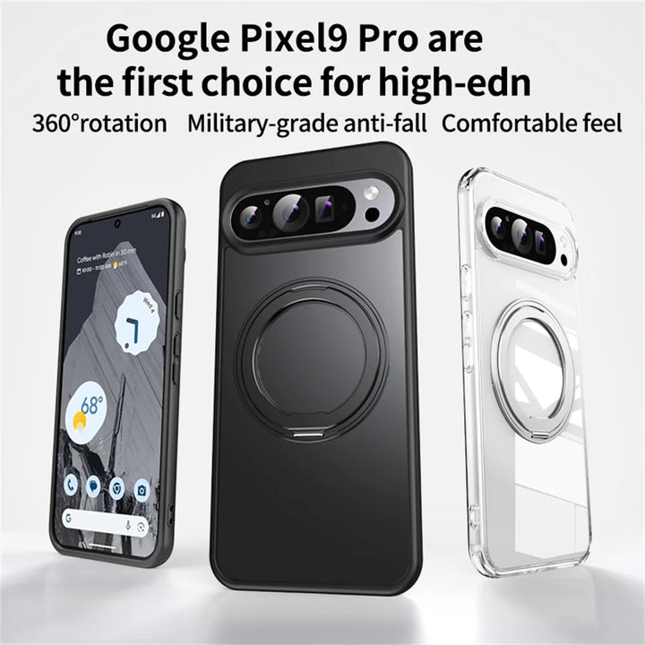 Shockproof Case with Magnetic Rotating Stand For Google Pixel 9 Series