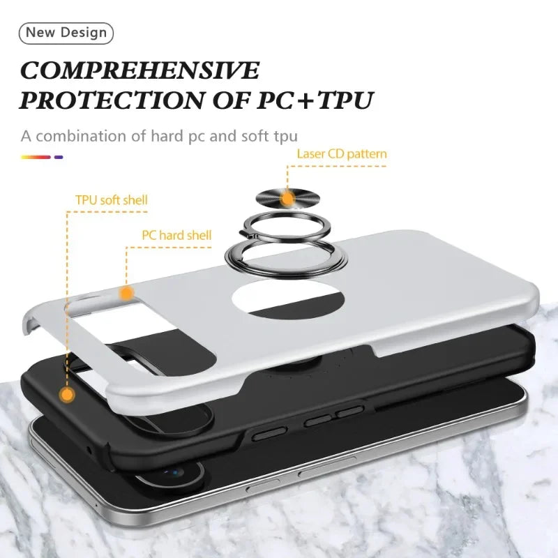 Magnetic Ring Stand Shockproof Case